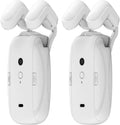 Smart Electric Curtain Motor ，4000mAh With Voice Control And App Remote, For Tuya For Zigbee, Fits T-Rail, U-Rail And Roman Rod, White(2PCS)