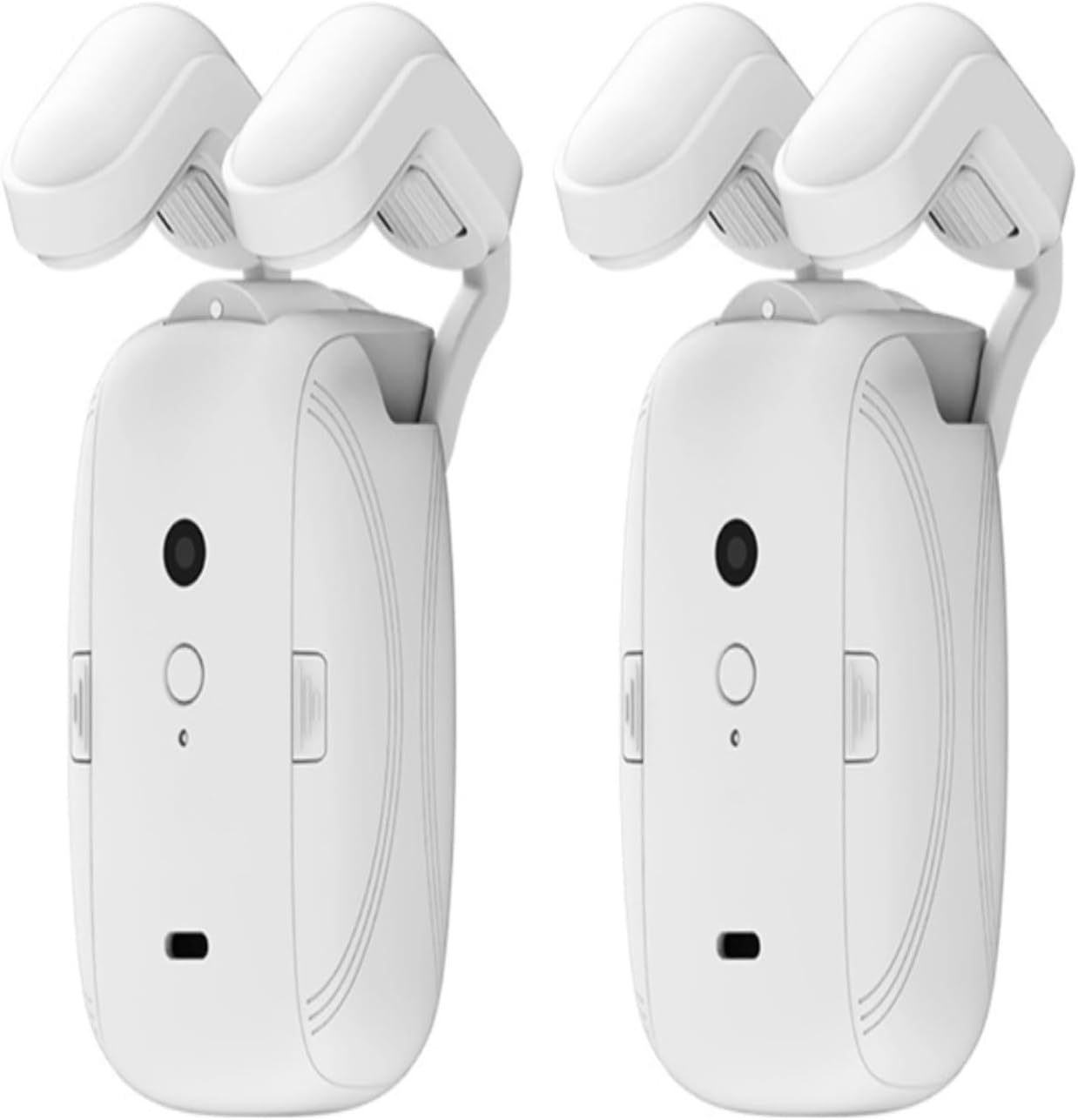 Smart Electric Curtain Motor ，4000mAh With Voice Control And App Remote, For Tuya For Zigbee, Fits T-Rail, U-Rail And Roman Rod, White(2PCS)
