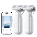 2025 Automatic Curtain Opener 3 Rod-Bluetooth Remote Control, WiFi&Smartphone Control, Upgraded High-Performance, Compatible with Alexa, Google Home, HomeKit (2025 Curtain Opener*2&Remote)